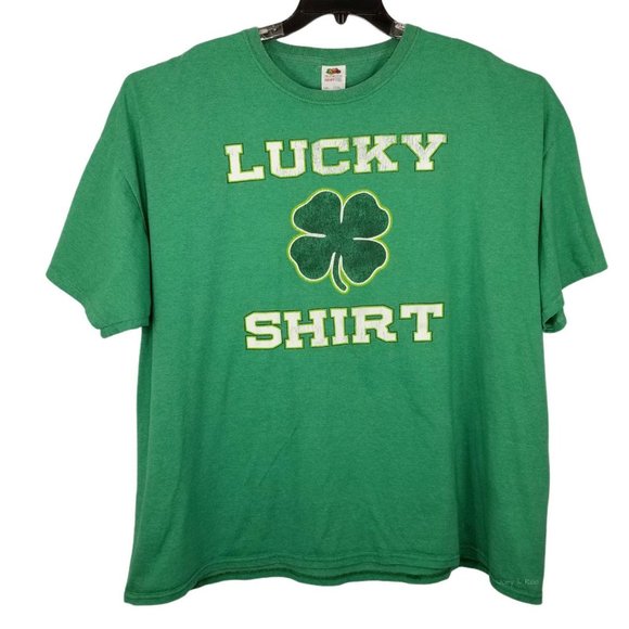 Fruit of the Loom Other - Lucky Clover St. Patrick's Day T-Shirt Green Tee